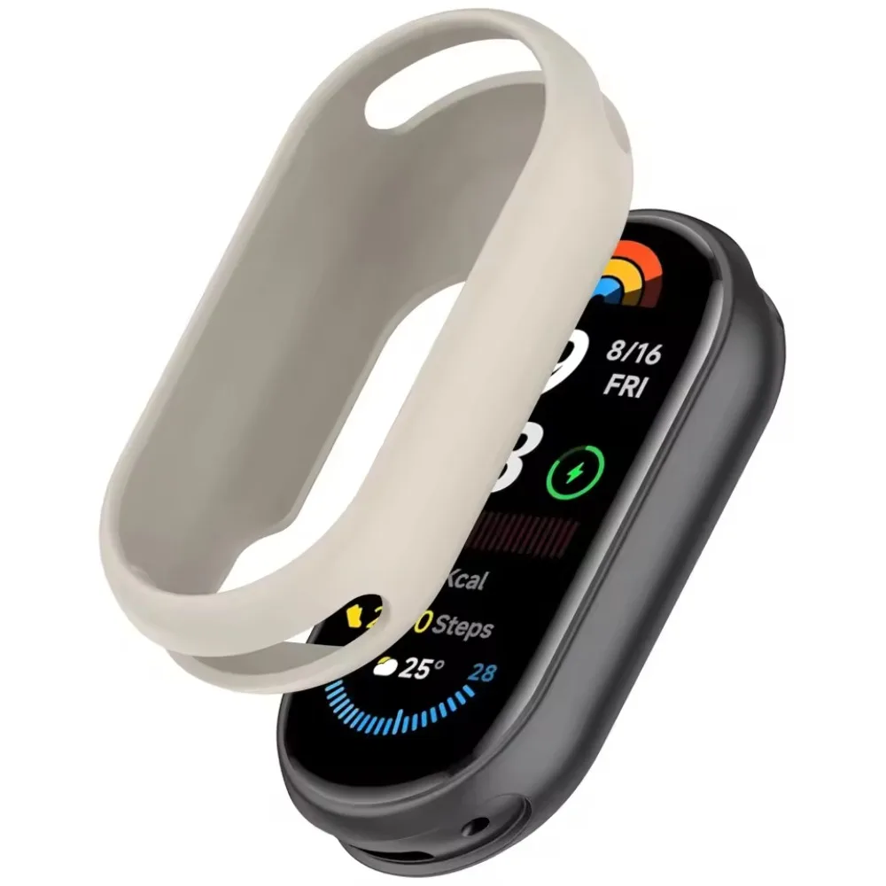 Silicone Case for Xiaomi Mi Band 10/9/8 Anti-Fall Full Frame Screen Protective Shell for Mi Band 8/9/10 Screen Protector Bumper image 3
