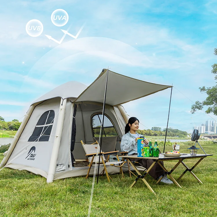 

TAILI High Quality Waterproof Oxford Inflatable 3-4 Person Tent for Outdoor Adventures Air Tent for Camping