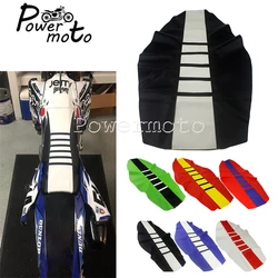 Motocross Seat Pad Cover Universal Ribbed Gripper Enduro Soft Seat Cover For Yamaha YZ YZF WR YZ-X YZ-FX WRF TTR 125 250 450 TE