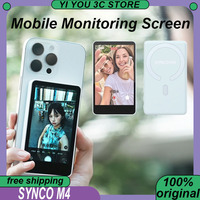 SYNCO XView M4 Wireless Magnetic Phone Selfie Monitor Screen Postposition for Smartphone Selfie Vlog Live Stream Video Recording