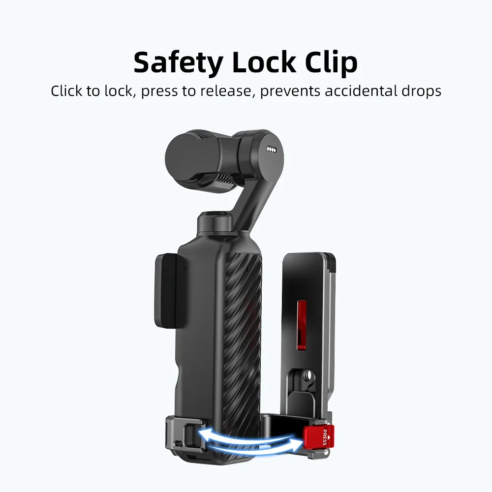FLYMILE Magnetischer Mantis-Haken-Stativ für DJI Osmo Pocket 3/4, Tragbarer Mini-Handstativ für Selfies und Vlog-Aufnahmen, Kamera-Zubehör – Detail 11