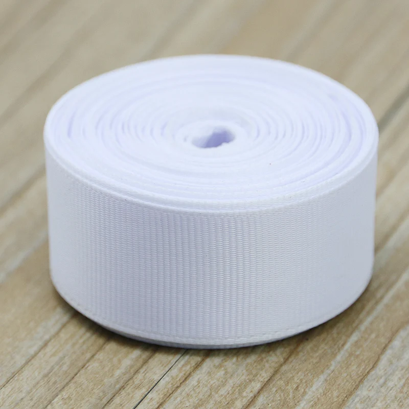 (10 Meters/lot) White Grosgrain Ribbon Wholesale Gift Wrap Christmas Decorations Ribbons Decoration House Party DIY（12/25/40mm）