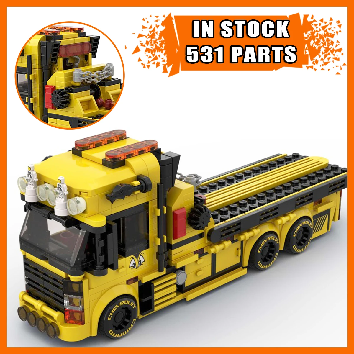 

НОВЫЙ классический набор строительных блоков для грузового прицепа, MOC-195206, модель для самостоятельной сборки, креативный подарок на день рождения для детей и мальчиков