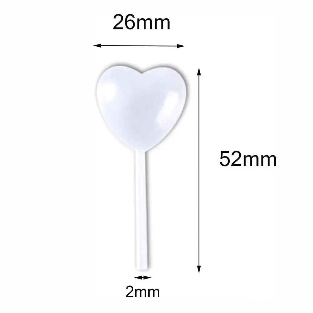 50pcs Disposable Heart Shape Transparent Liquid Dropper 4ml Liquid Transfer Pipettes Liquid Injector Cupcake, Chocolate