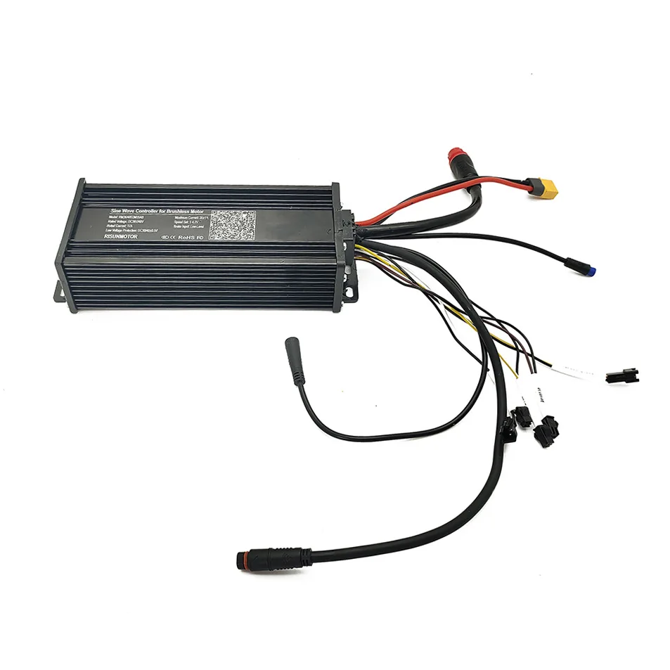 36V-52V 1000W-1500W 35A 3-mode Sine Wave Controller ebike with Colorful LCD Throttle Brake Pas