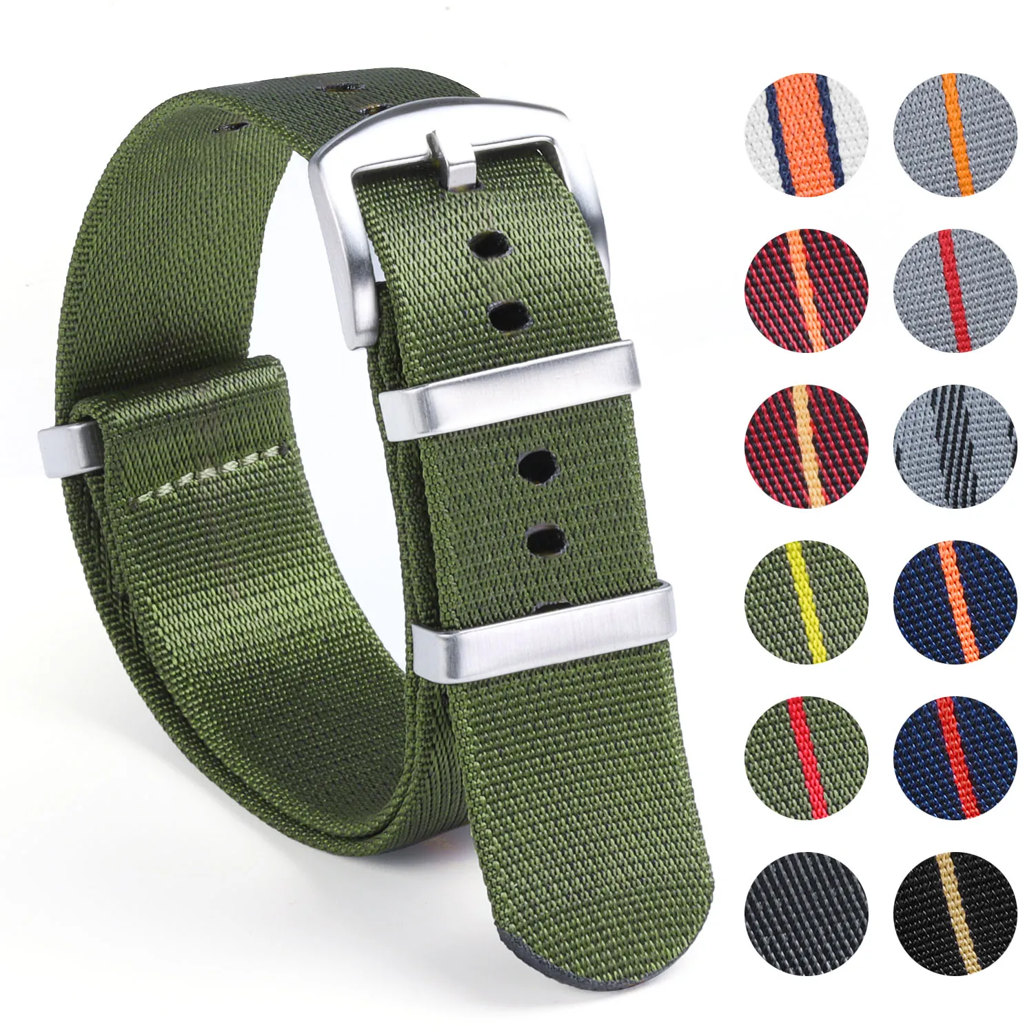 

Нейлоновые ремешки для часов 18 мм, 20 мм, 22 мм для Omega, нейлоновый тканевый ремешок, удобный наручный ремень для мужчин, моющиеся в стиле милитари, ремешки для часов