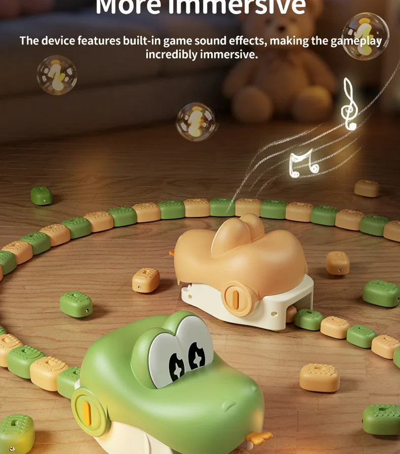 New Electric Remote-Controlled Snake Magnet Car,Parent-Child Interactive MultiPlayer Battle Toy,Christmas Birthday Gift for Kids