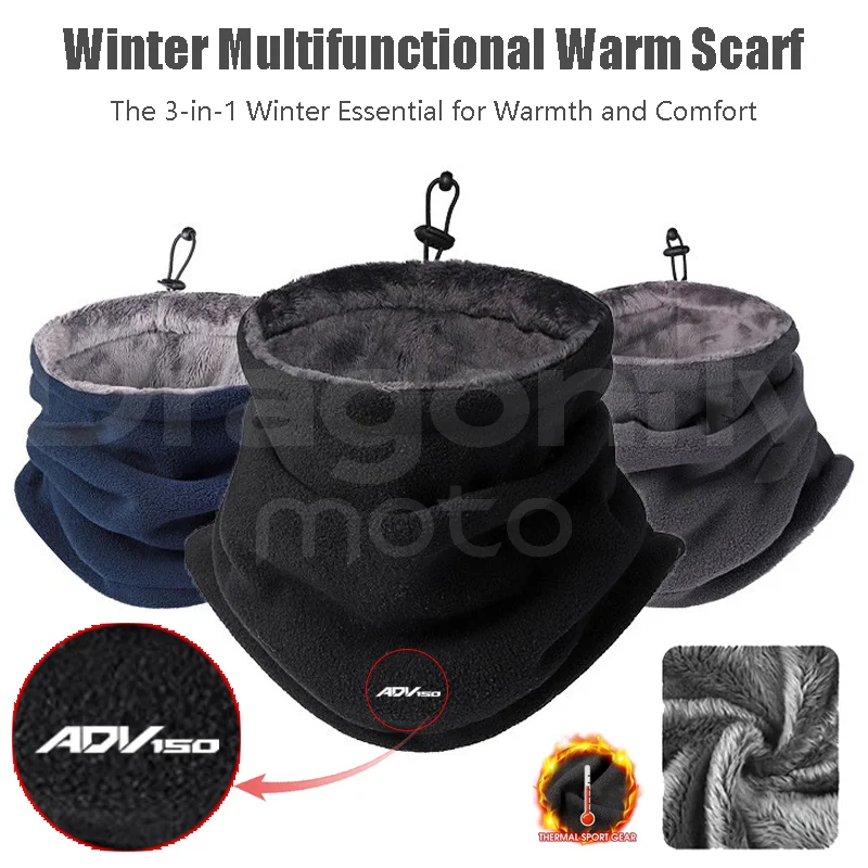 For HONDA ADV 150 ADV150 2017 2018 2019 2020 2021 Winter Motorcycle Warm Mask Men Women Fleece Neck Outdoor Warmer Windproof