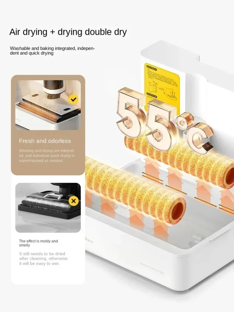 Deerma P50pro 무선 바닥 세탁기 스마트 이중 축 확장 측면 흡입 드래그 Machine108