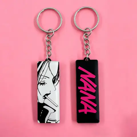 Nana Anime Karakter Anahtarlık Oosaki Nana Çift Taraflı Akrilik Anahtarlık Fan Koleksiyonluk Hediye Sırt Çantaları ve Aksesuarlar İçin