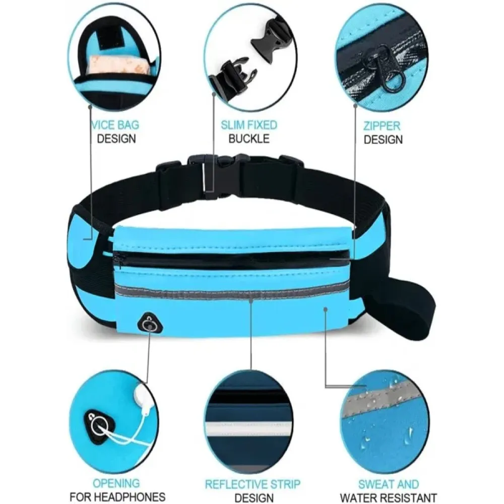 เข็มขัดวิ่งสําหรับผู้หญิงผู้ชาย,ที่วางโทรศัพท์ Fanny Pack ของนักวิ่ง,เข็มขัดเอวกระเป๋าวิ่ง