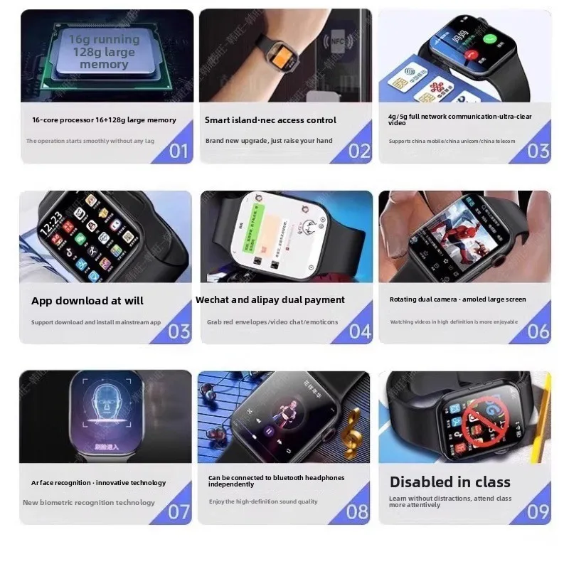 Pluggable card 5G full Netcom wifi positioning waterproof teen boy girl adult