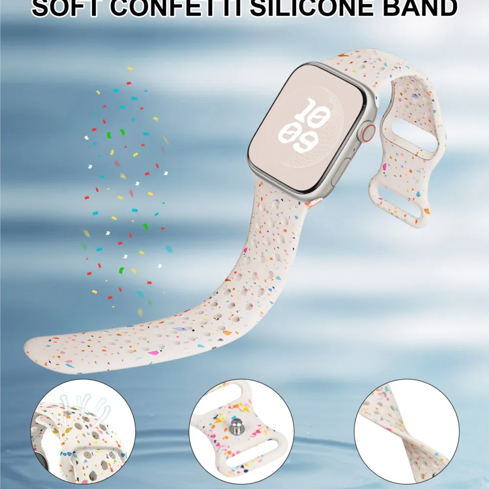 الرياضة سيليكون ل سوار ساعة يد آبل 49 مللي متر 41 مللي متر 45 مللي متر 44 مللي متر 46 مللي متر 40 مللي متر 42 مللي متر تنفس سوار iwatch سلسلة 10 9 8 SE الترا 2 حزام
