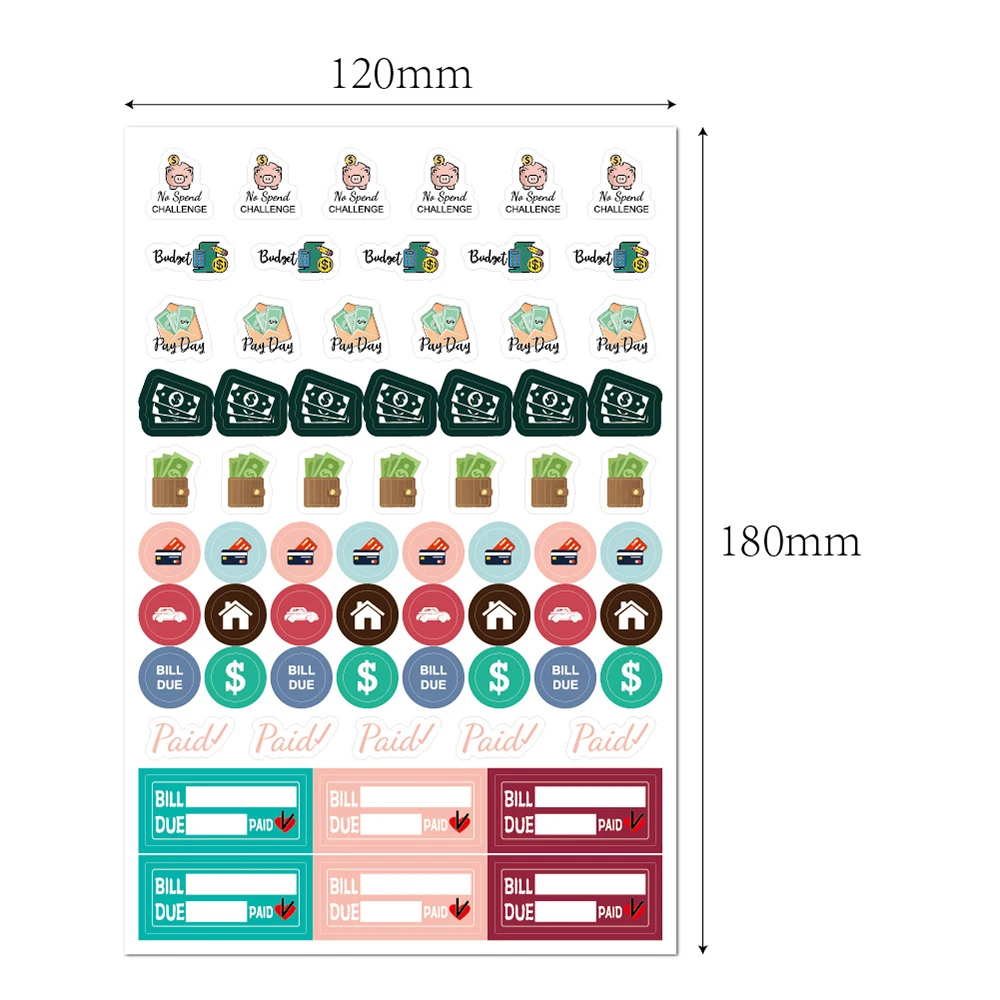 1748Pcs Planner Stickers for Diary Accessories Stickers Notebook DIY Material Scrapbooking Stickers for Notebooks Stationery