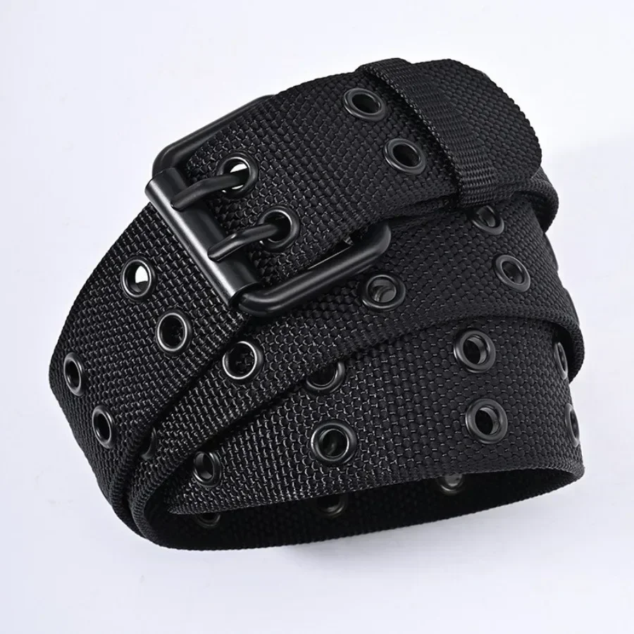 New Men Breathable Nylon Fabric Belt outdoor sport Belt Pin Buckle Trousers Jeans Belt Men Tactical Belt