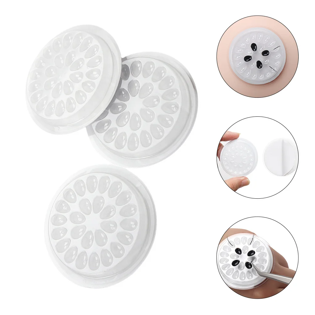 

20Pcs Flower Shape Eyelash Glue Plates Plastic Grafting Aid Tool Salon Eyelash Extension Supply Glue Delay Plates
