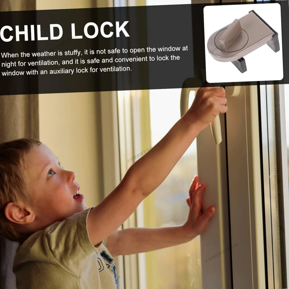 Safety Lock for Sliding Doors Windows Adjustable Sliding Window Locks Door Pinch Guard Proofing Child Safety Locks for Home