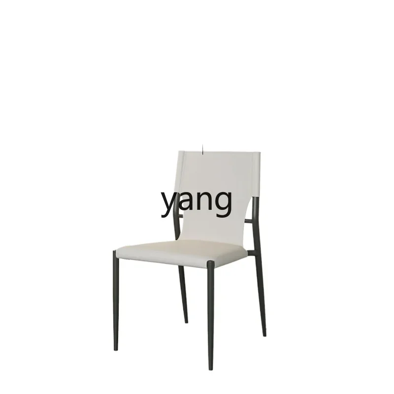 LTT Modern Light Luxury Microfiber Leather Chair Nordic Simple Living Room Home Simple Dining Room Rear Seat