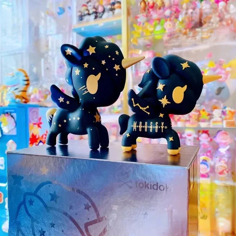 LAST ONE Tokidoki 5 Inches Unicorno Black Horse Gold Star Figure Exclusive Collection Toy Ornament Pony Gift Home Decoration