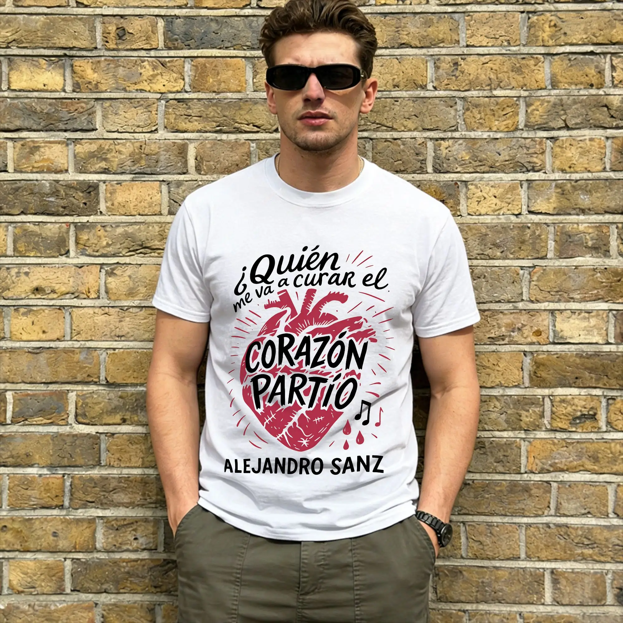 Alejandro Sanzs T Shirt Beach Spanish 2026 Tour Cotton T-Shirts For Couple Harajuku Casual Short-Sleeve Y2K Retro Clothing