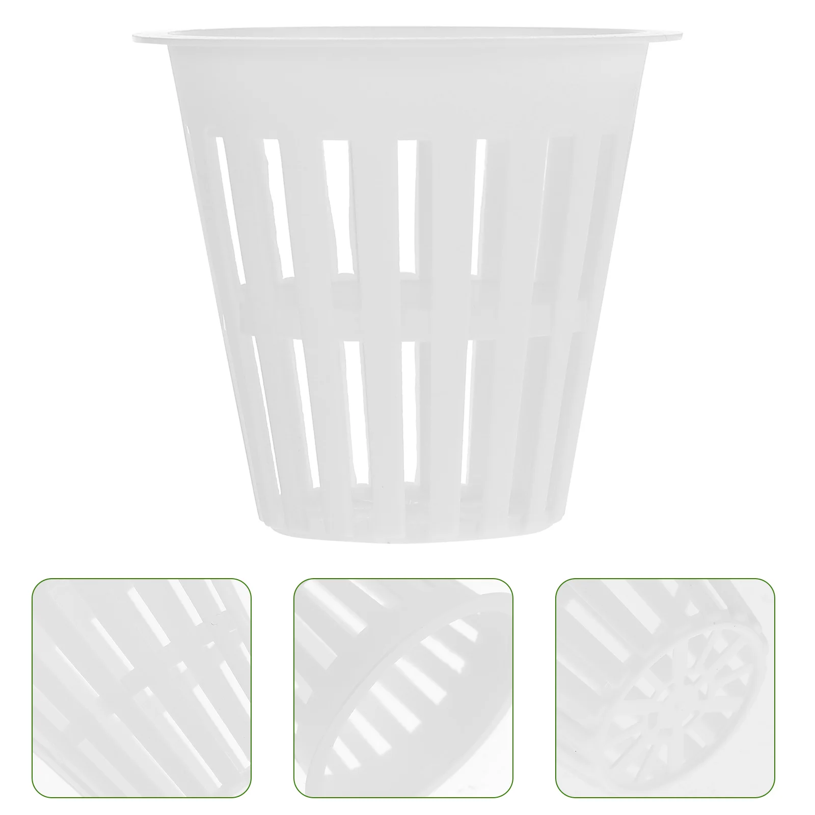 Paniers de plantation de culture en plastique Durable, 10 pièces, pour la croissance hydroponique, Pots de pépinière, gobelets fendus, conteneurs de jardinière