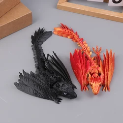 Feathered Wyvern Dragon 3D Printed Dragon Articulated Dragon Dragon 3D Printed Toys Desktop Pet