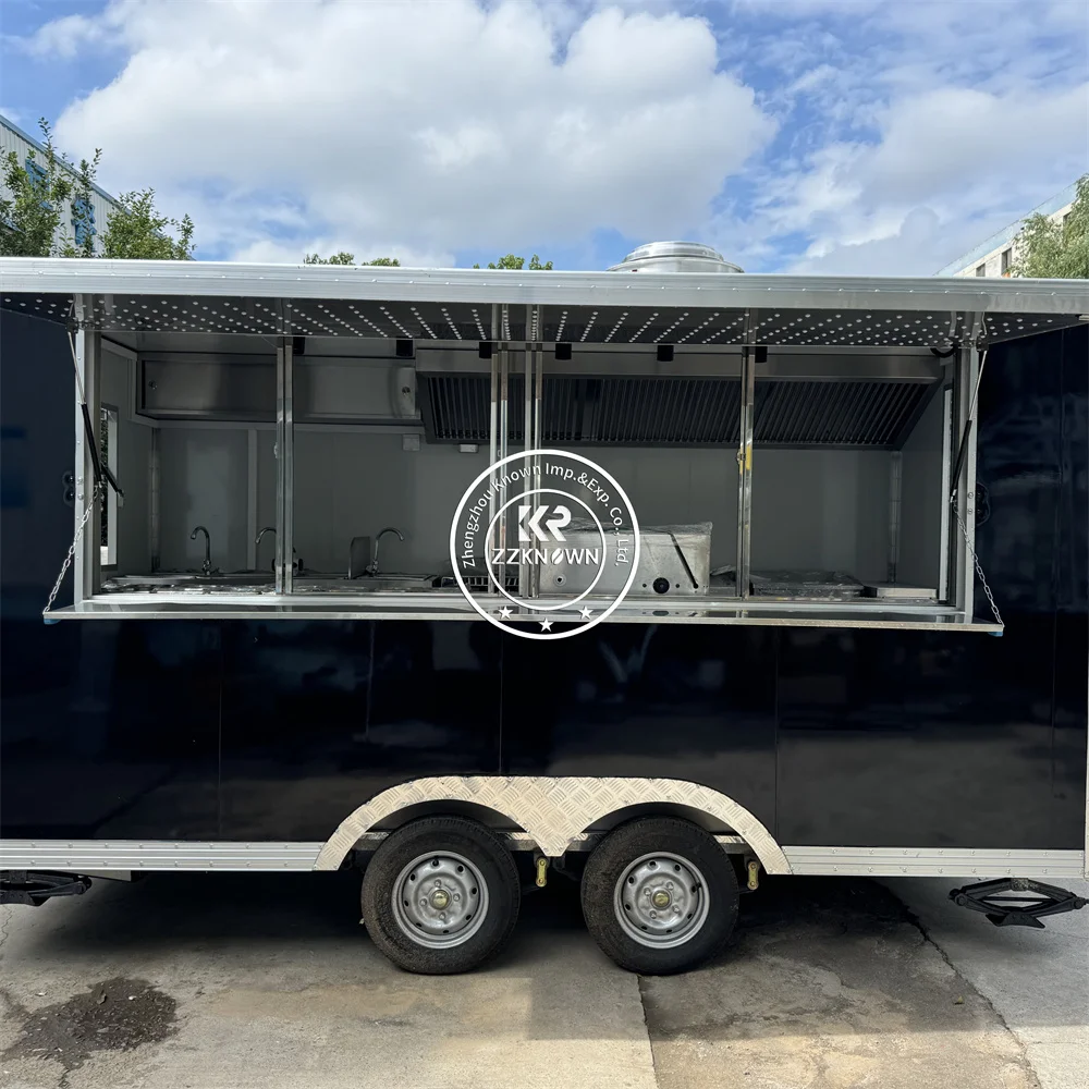 2025 Food Trailer Multifunctional Street Outdoor Customized Catering Truck Hot Dog Cart Concession Food Truck Fully Equipped