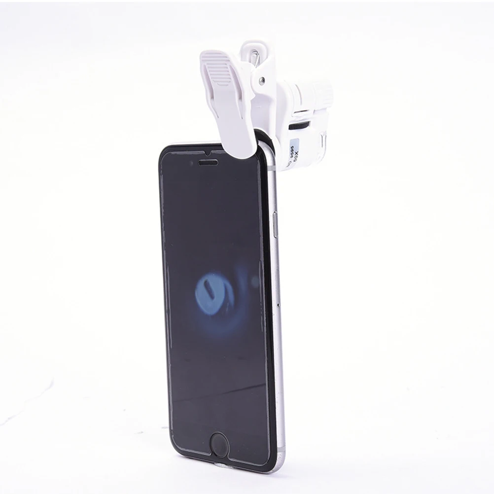 

Magnifying Glass LED Light Phone Clip for Reading Inspection Magnifying Glass Clip Crafts Jewelry Embroidery UV Detection
