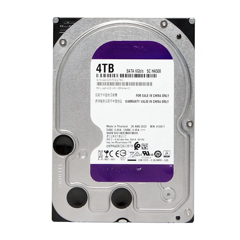 Suitable for WD/Western Digital WD40EJRX/WD43PURZ Western Digital 3.5 inch 4TB desktop 4T monitoring purple disk hard drive