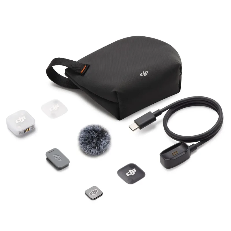 DJI Mic Mini 2 Wireless Microphone High-Quality Audio Three Voice Tone Presets, Two-Level Noise Cancelling