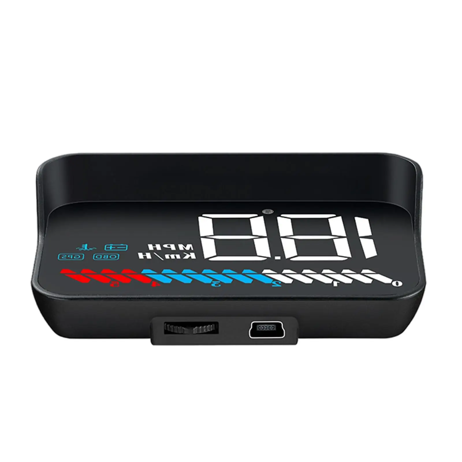 3.7inch Head up Display OBD2 GPS Car HUD Indicator Dual System Function Fatigue Driving Alarm Practical Universal for Driving