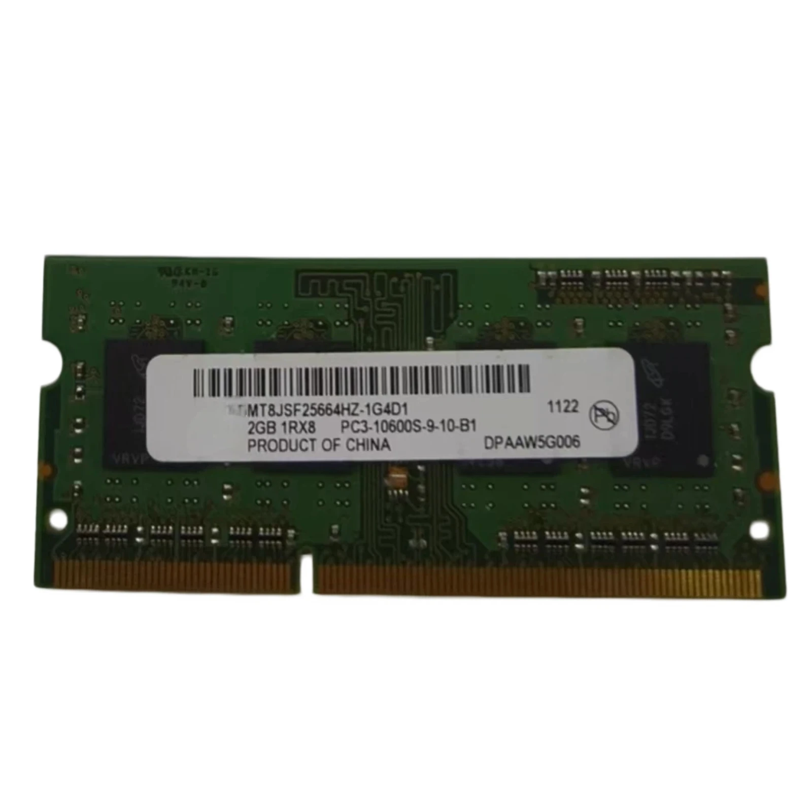 MEMORY PC3-10600S-9-10-B1 Fits For MICRON OEM 2GB 1RX8 MT8JSF25664HZ