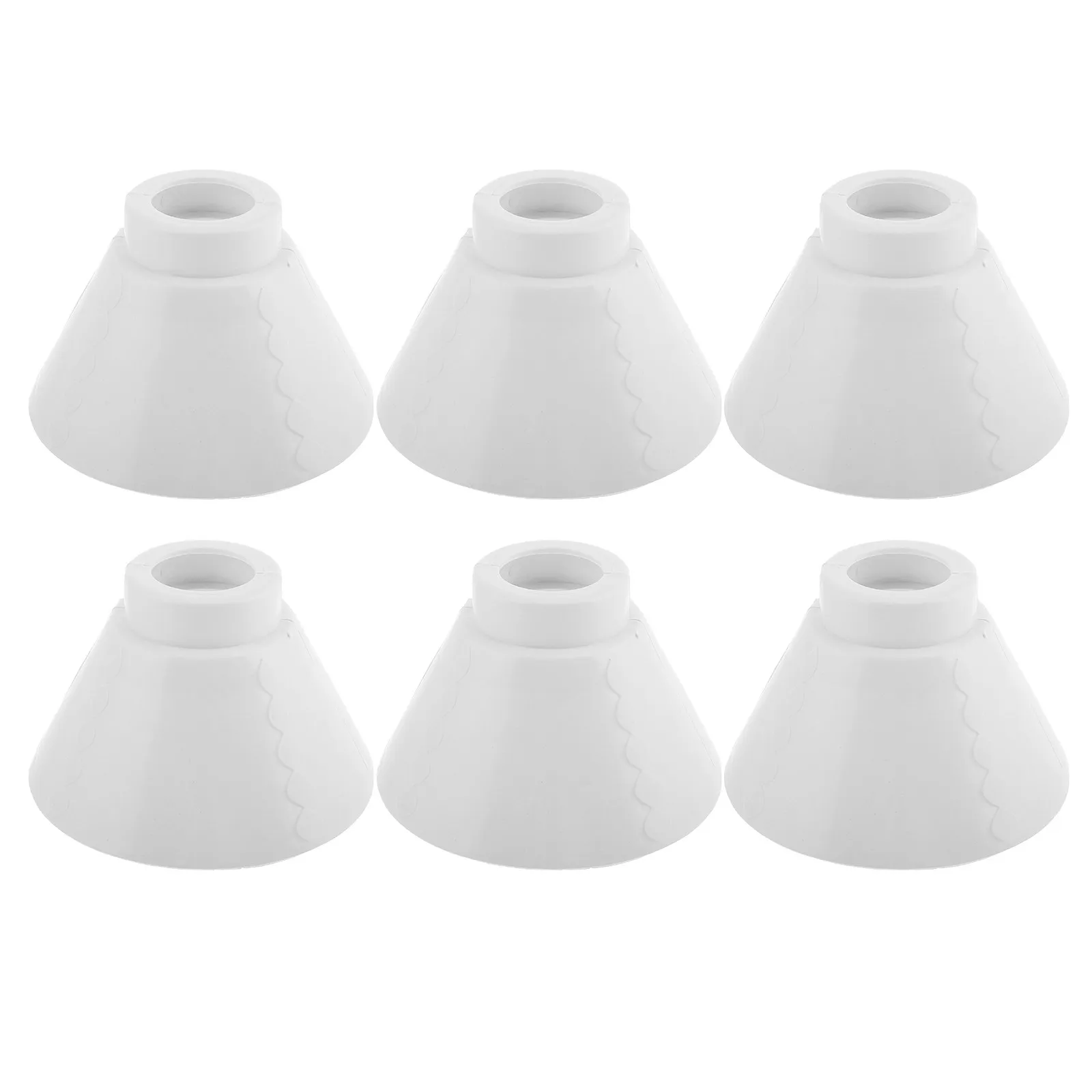 

6Pairs Lamp Shades Plastic Horseshoe Replacement Cover E27 Pendant Light Ceiling Light Bulb Guard Lighting Fixture Accessory