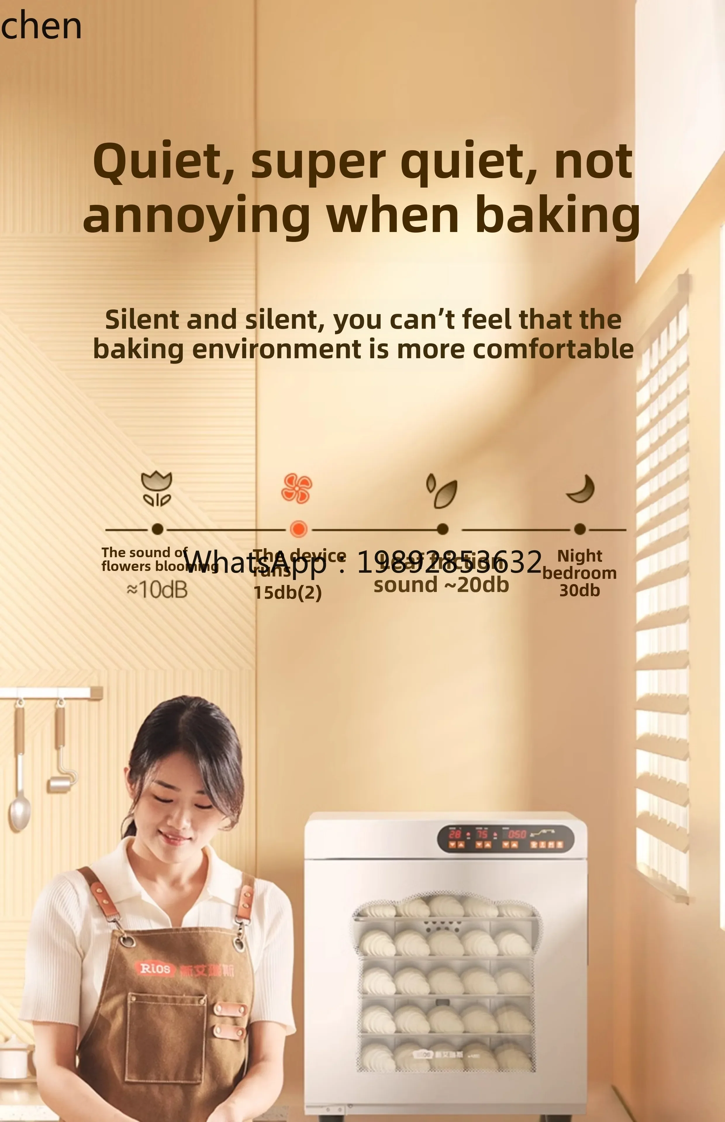 Forno per fermentazione del pane ABB, camera privata per lievitazione, cottura impasto, yogurt, temperatura costante, vapore umido