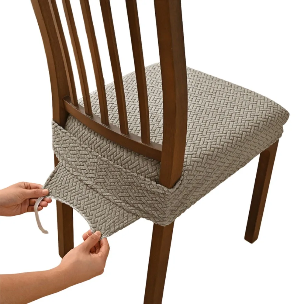 

Minimalist Anti-slip Chair Cushion Cover Elastic Washable Seat Cover Soft Anti-dirty Seat Protector Dining Chair