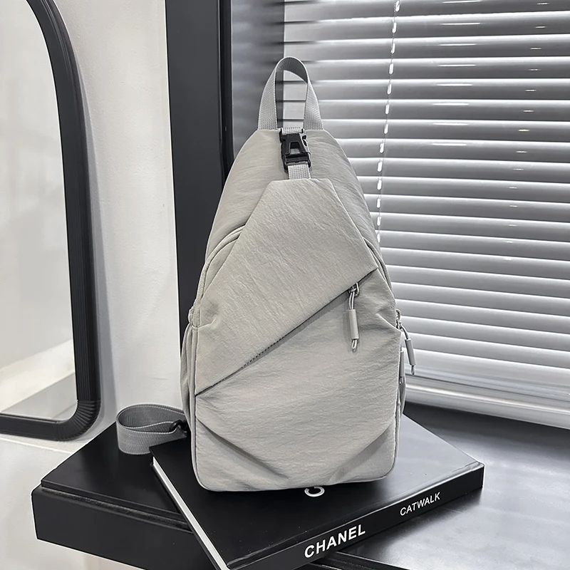 Unisex Große Kapazität Brusttasche Lässige Reise Wasserdichte Einzelschultertasche Einfache Multifunktionale Umhängetasche – Detail 6