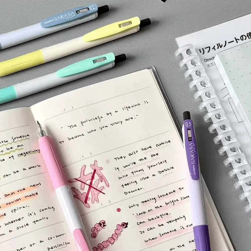 Набор из 5 японских гелевых ру – обзор и цена Zebra Pen Sarasa