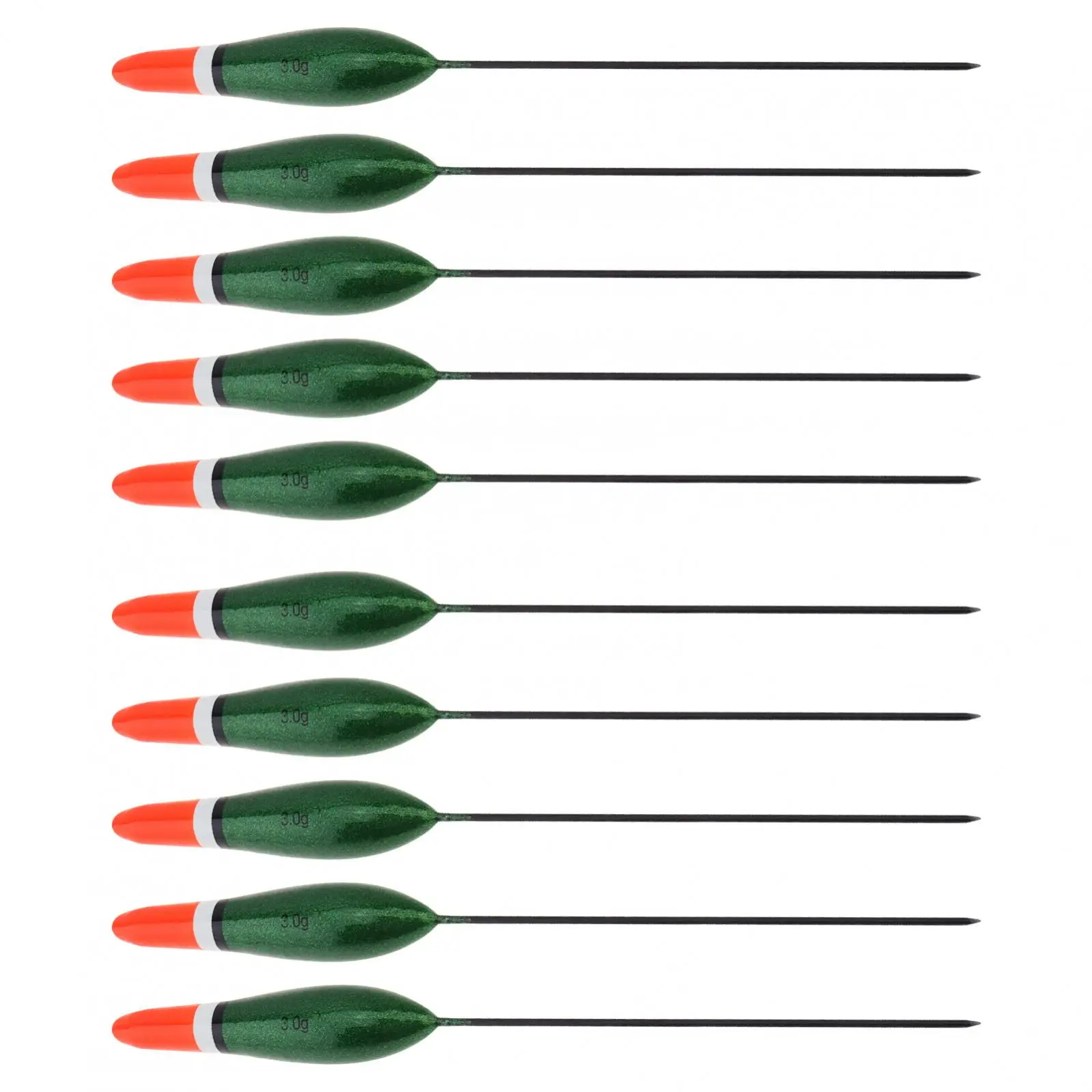 10 قطعة عوامات صيد السمك من خشب الباولونيا، أدوات صيد الأسماك للمحيط/البحيرة/النهر/صيد الأسماك #1