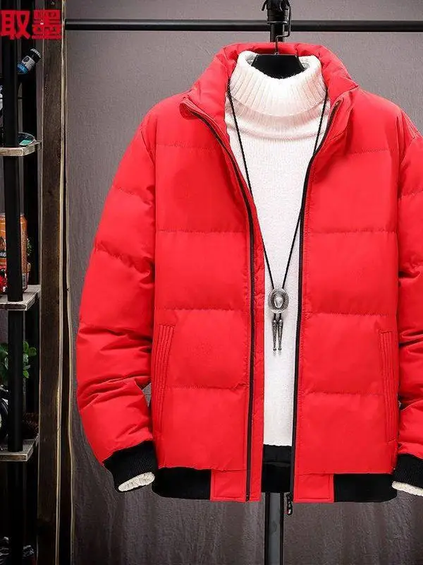 

Мужское свободное хлопковое пальто Jaet, осень-зима, новое модное корейское простое молодежное хлопковое пальто большого размера с защитой от ветра