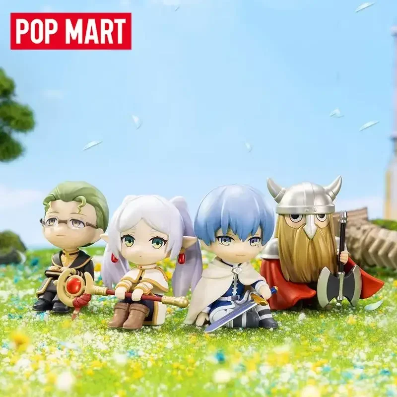 POP MART GONG FRIEREN Series Blind Box Toys Bonecos de Ação Anime Kawaii Caixa Surpresa Misteriosa