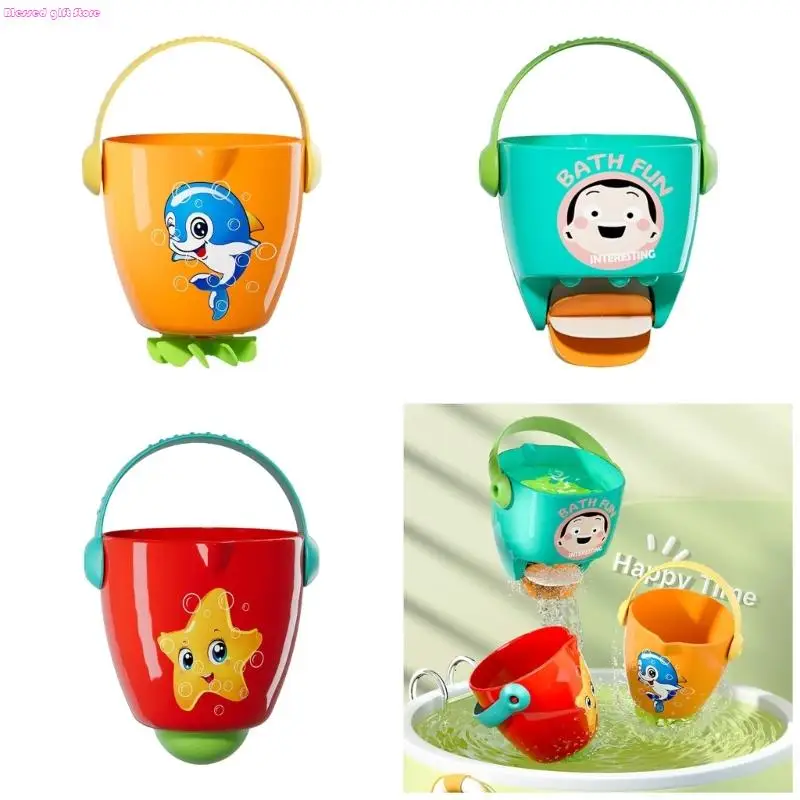 D0JC Educational Bath Toy per il bambino rotante rotazione acqua per bambini Allenamento abilità motorie fine