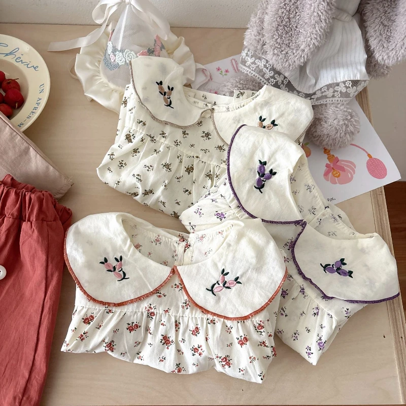 New Summer Fashion Baby Girls Clothes Suit Children Casual Short Sleeved T-Shirt Shorts 2Pcs/Set Infant Clothing Kids Tracksuits