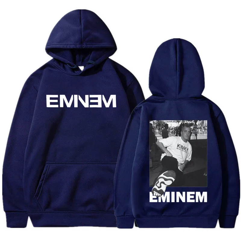 Rapper Eminem Graphic Hoodie Men Women Casual Autumn/Winter Sweatshirt Hip Hop Fashion Gothic Pullover Hoodies Fleece Streetwear