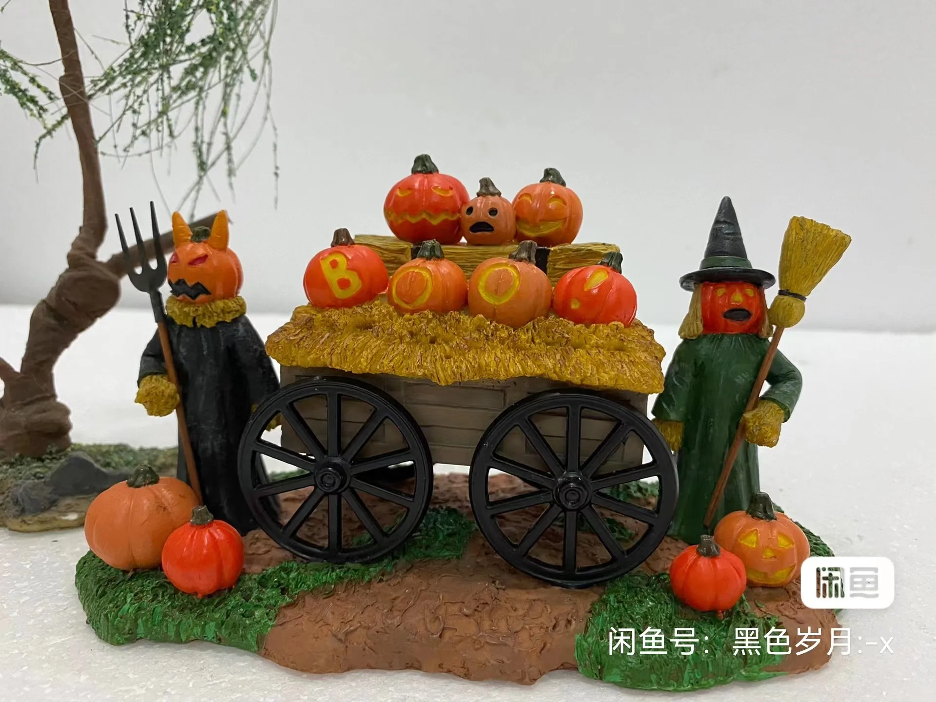 

Halloween Decor Creative Halloween Scene Resin Ornaments Pumpkin Monsters Figurine Fairy Garden Ornaments Home Decor Accessories