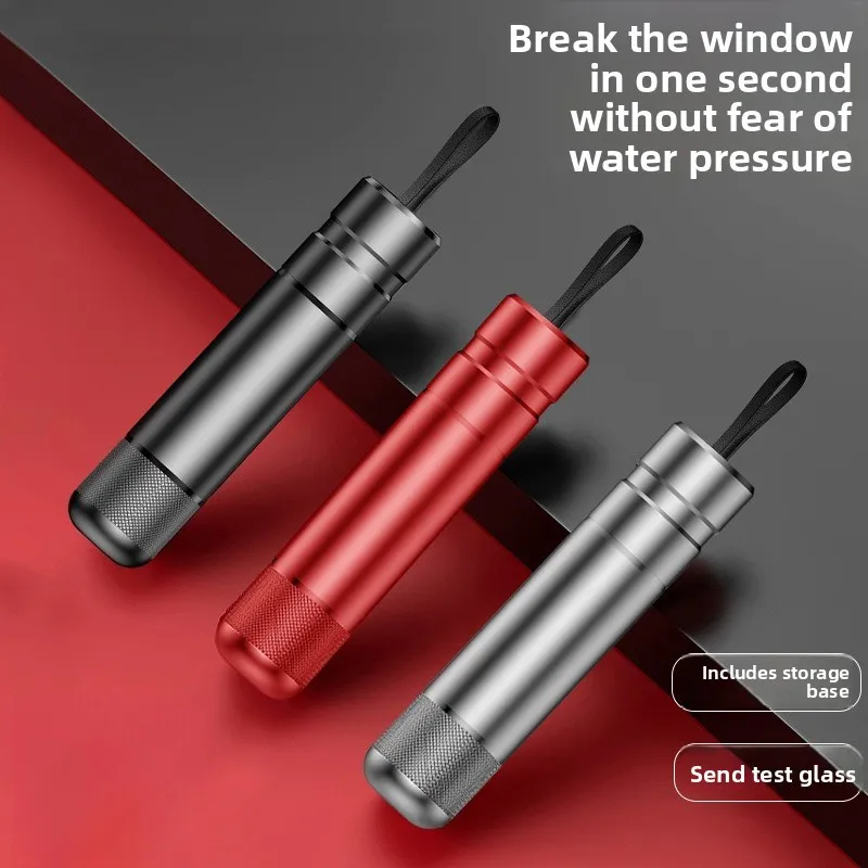 Car window breaker Emergency escape hammer Window breaker with cutter 2-in-1 multi-functional metal mini car safety hammer