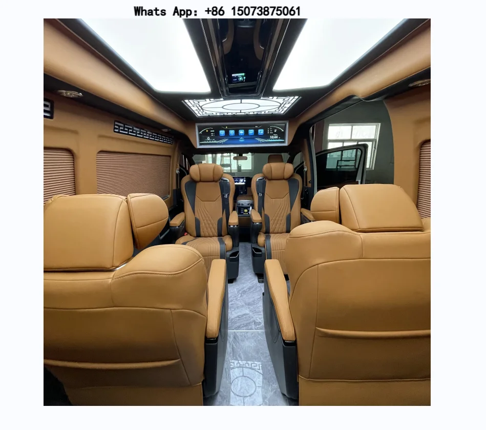 2024 VIP Luxury Airline Seats Multifunctional Luxury Van Aviation Seats To-yo-ta Hiace Car Modification and Interior Upgrade