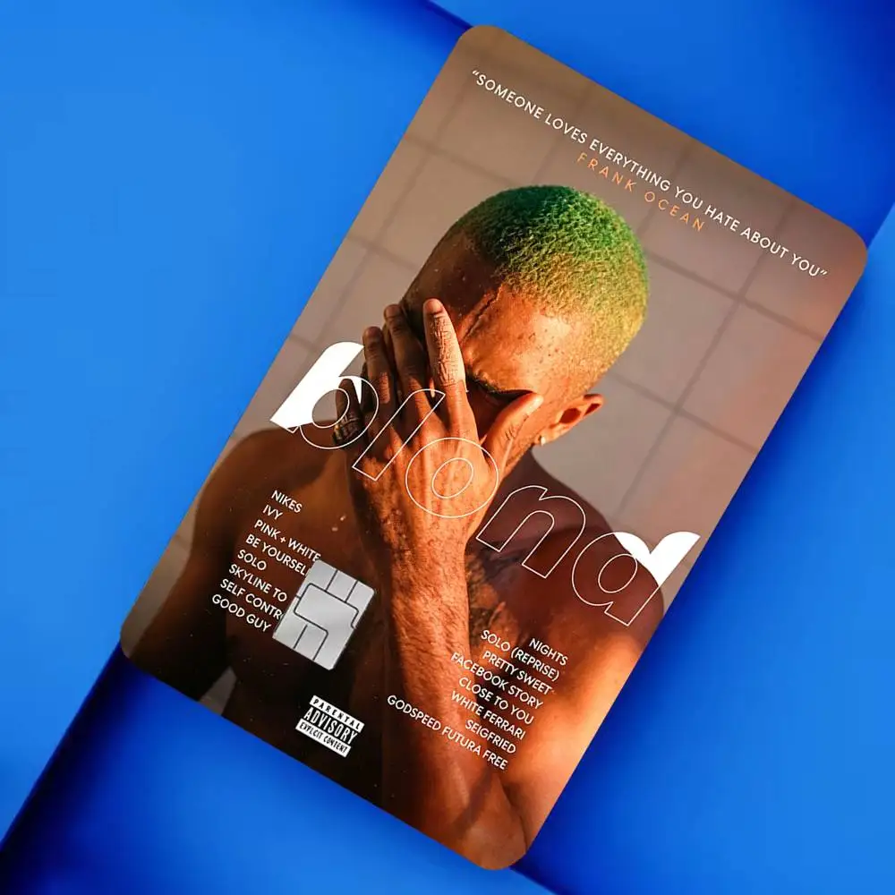 Singer Frank Blonde Oceans Hot 4pcs 1Set Laser Holographic Sticker Skin Cover for Credit Bank Debit Card