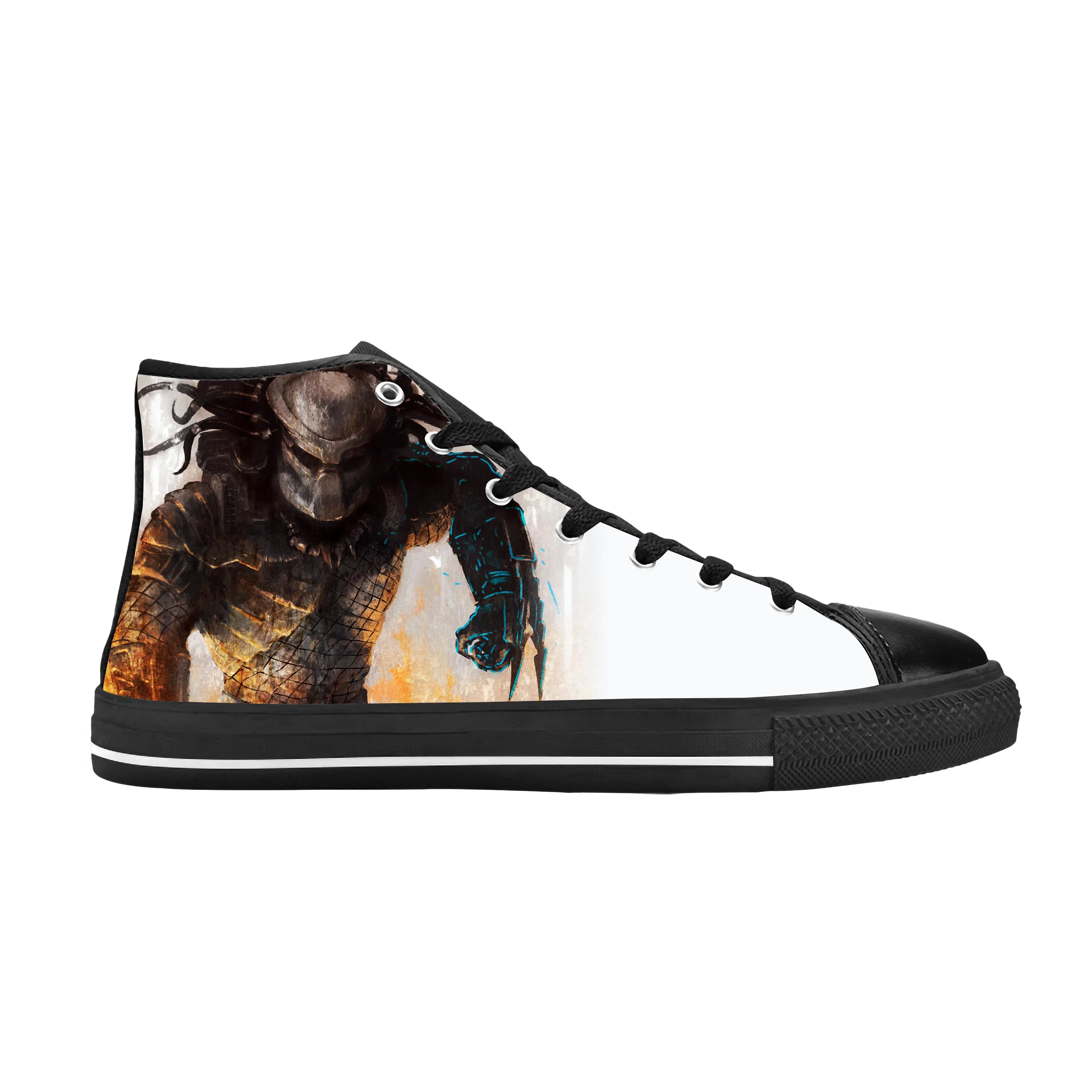 The Predator Alien Movie Horror Scary Predators Casual Cloth Shoes High Top Comfortable Breathable 3D Print Mens Womens Sneakers