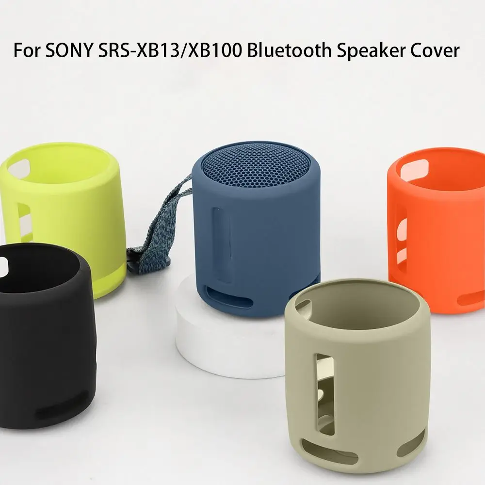 Funda de silicona para Altavoz Bluetooth, funda protectora suave a prueba de golpes, funda anticaída portátil para viaje SONY SRS-XB13/XB100