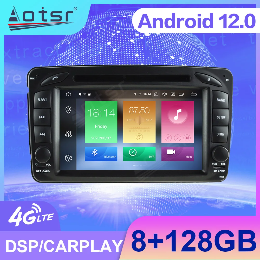 

Android экран автомобиля радио для Mercede-Benz W203 W209 W463 W168 видео Bluetooth Carplay центральный мультимедийный плеер стерео головное устройство